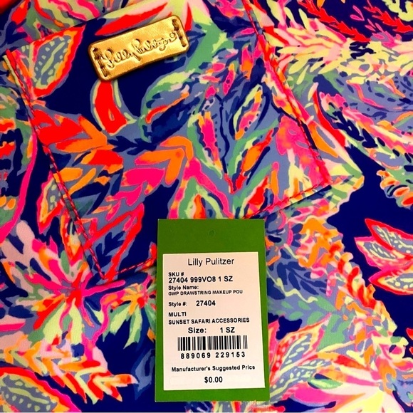 Lilly Pulitzer Beach Pool bundle Beach bag waterproof frisbee and cinch pouch 3p - Picture 9 of 9